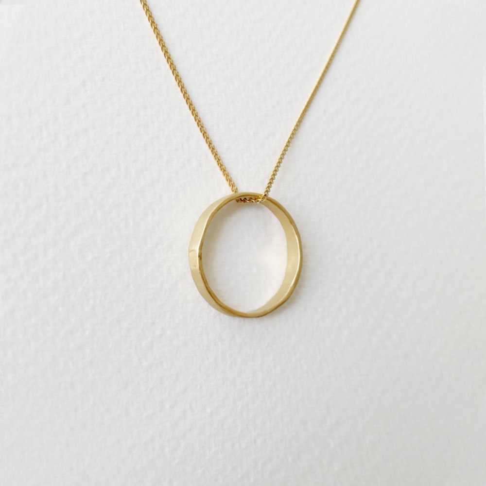 Imitation Golden Double Circle Ring Pendant Necklace, Size: Adjustable,  None at Rs 40/piece in New Delhi