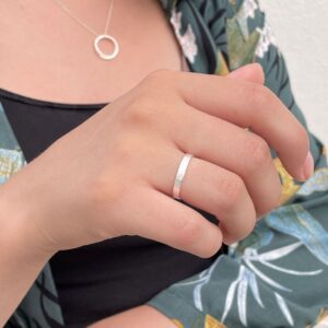 Kam ring silver necklace