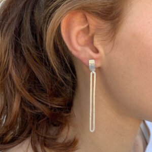 Rock and Soul Sophie Long Earrings Silver