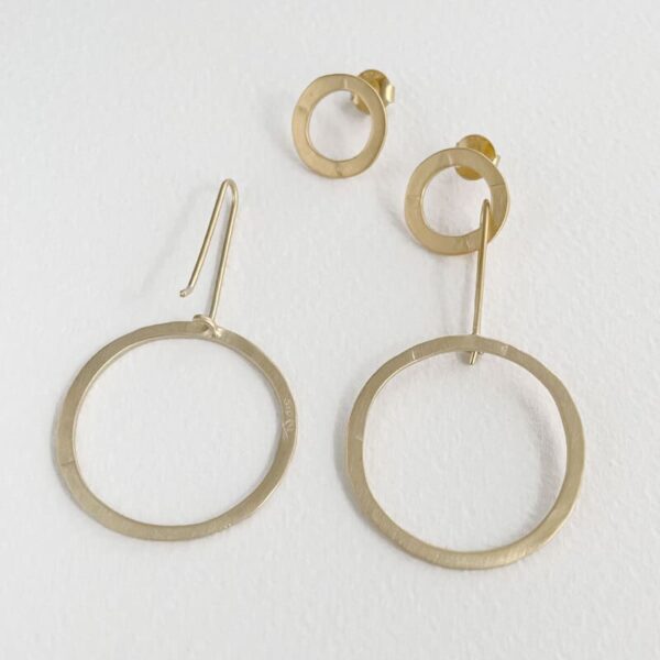 Aretes Day into Night XL Earrings gold