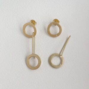 Aretes Day into Night gold Earrings