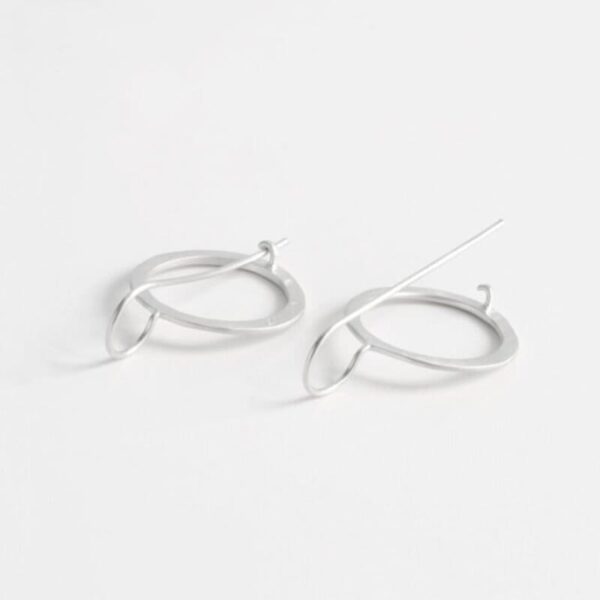 Aretes Hippies Circle Earrings Silver