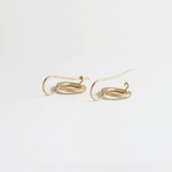Aretes Hippies S Circle Earrings Gold