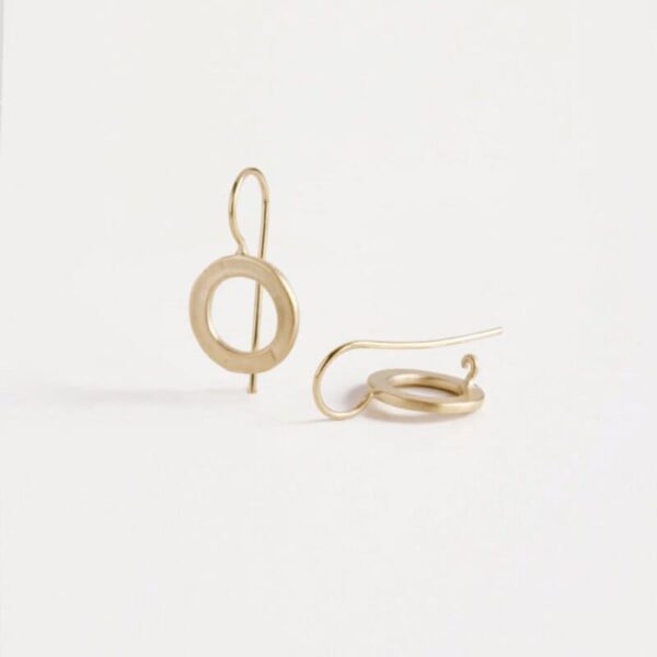 Aretes Hippies S Circle Earrings Gold