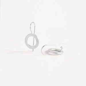 Aretes Hippies S Circle Earrings Silver