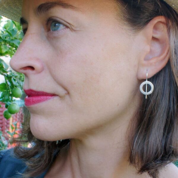 Aretes Hippies S Circle Earrings Silver Lady