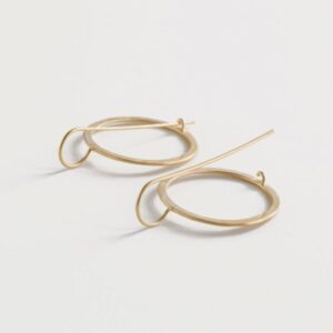 Aretes Hippies XL Circle Earrings Gold