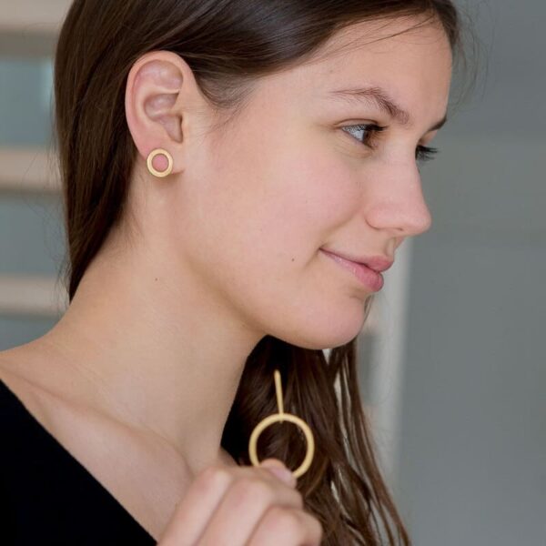 Aretes day into night XL earrings Gold lady
