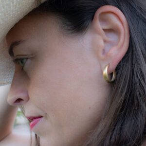 Bea Hoop earrings gold lady