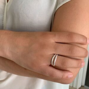Camu Double Ring Silver lady