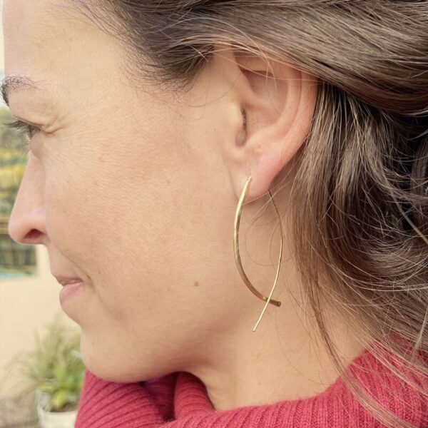 Gala L hoop earrings gold lady