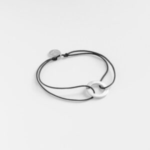 Circle S Nylon Bracelet Silver