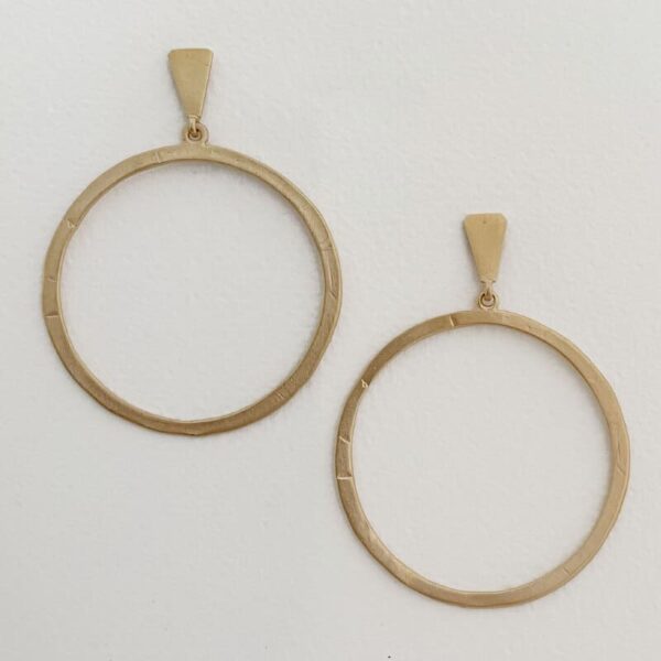 Hoop XL Circle Earrings Gold