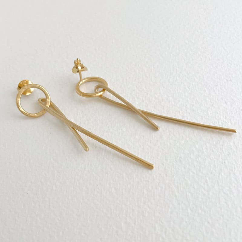 Simple Vertical Long Bar Stick Dangle Clip Earrings - Temu
