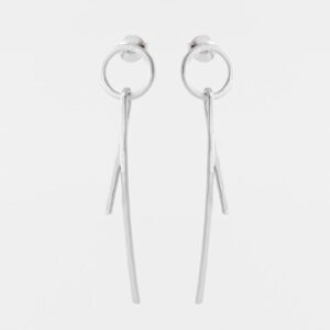 Insieme Long earrings silver