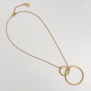 La Cala M Short Circle Necklace Gold