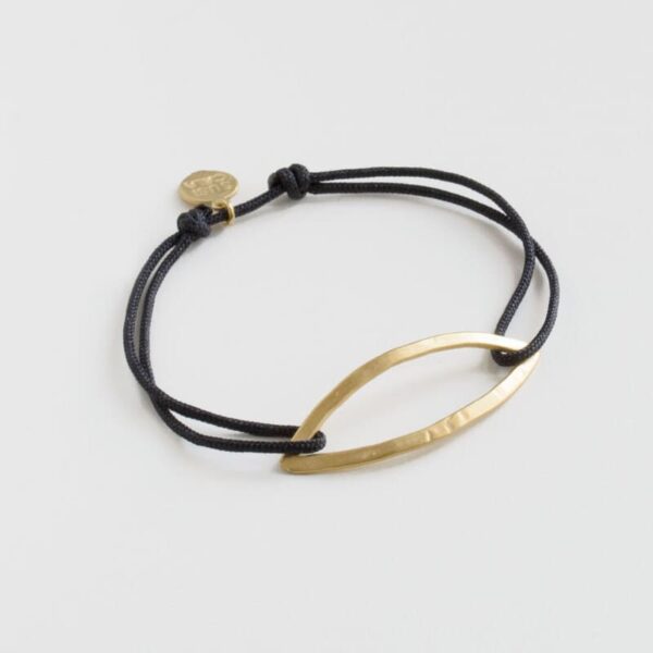 Maria L Nylon Bracelet Gold