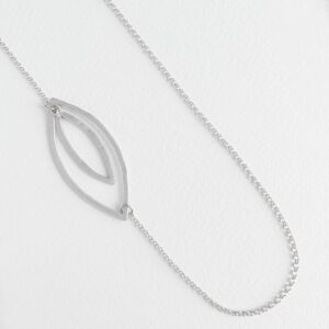 Maria double long necklace silver