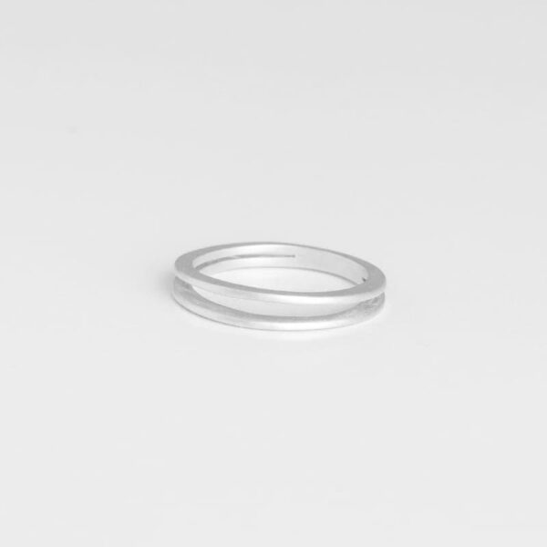 Mir Double Ring Silver
