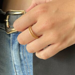 Mir double Ring Gold Lady