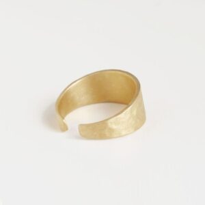 Moon M Open Ring Gold