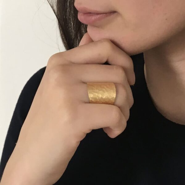 Moon Open Ring Gold