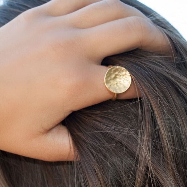Moon Ring Gold Lady