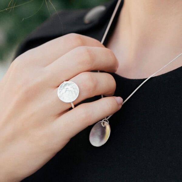 Moon Ring Silver Lady