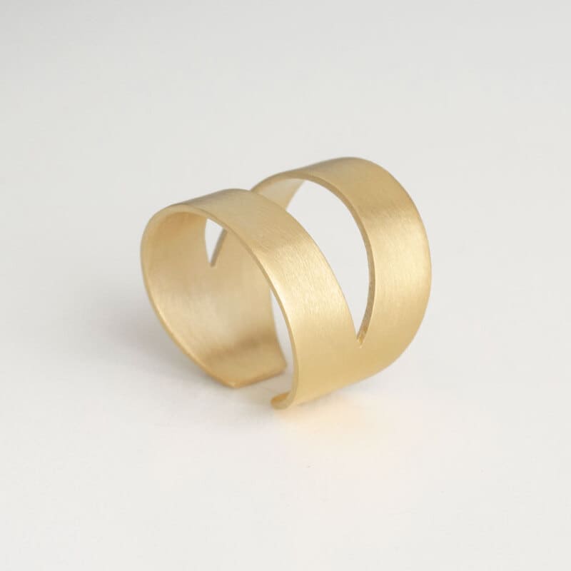 WOVEN GOLD BEAD RING – The Paper Dress
