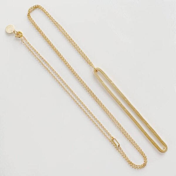 Rock and Soul Long Necklace Gold