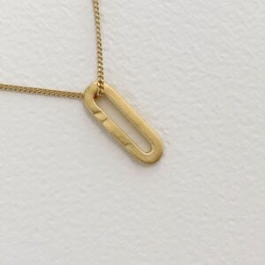 Rock and Soul S Pendant Gold