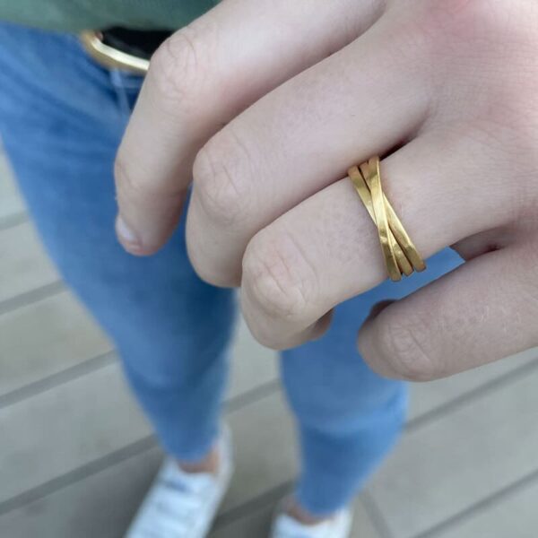 Sophie 3Twin Ring Gold lady