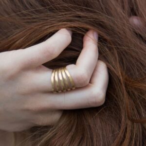 Sophie Fivefold Ring Gold Lady