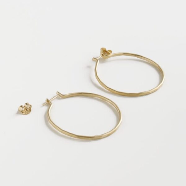 Sophie L Hoop earrings Gold