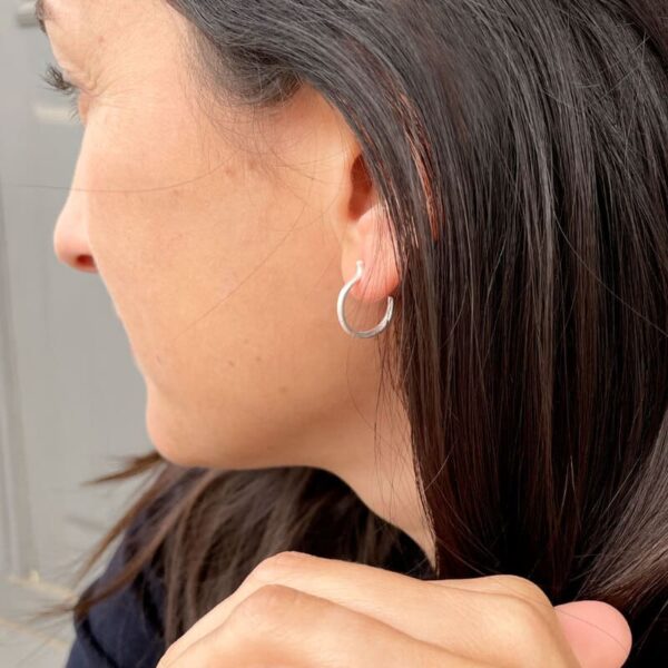 Sophie S Hoop Earrings Silver Lady