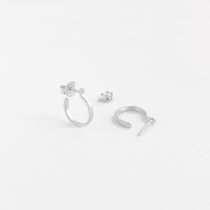Sophie S Hoop earrings silver