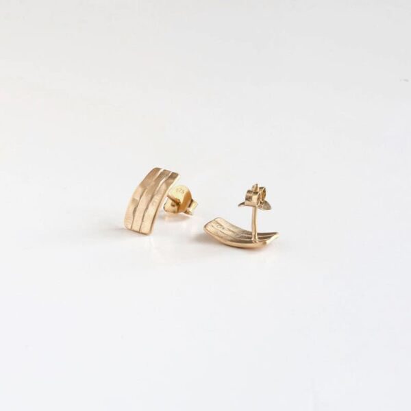 Sophie Triple M Earrings Gold