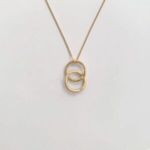 Twin S pendant Gold
