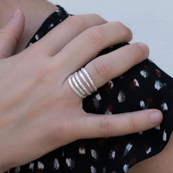 camu five ring silver lady