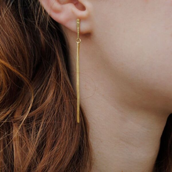 kam two Parts earrings Gold Lady