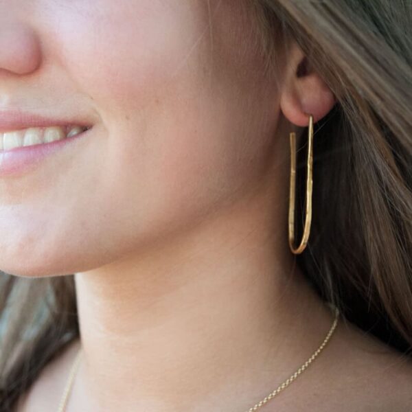 kam earrings gold lady
