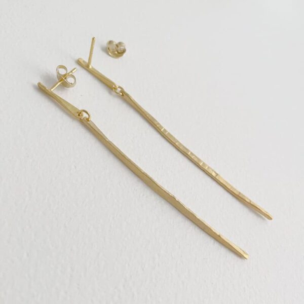 kam xl two parts earrings gold