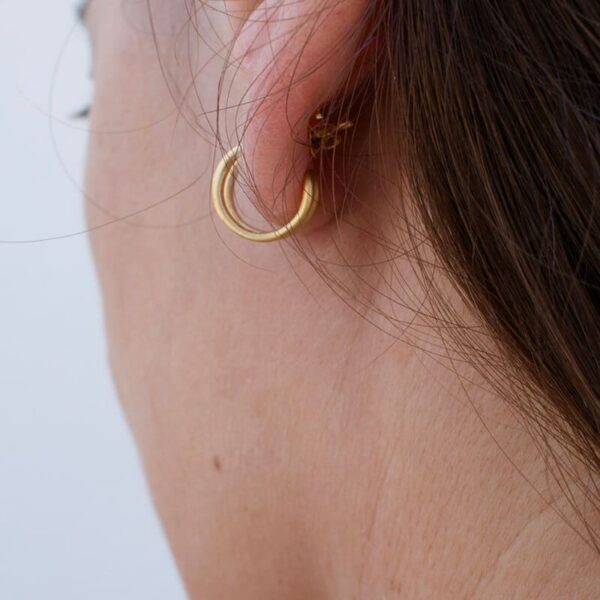 rock and soul Hoop S earrings gold lady
