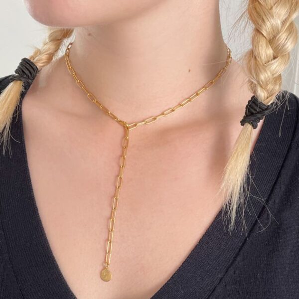 rock and soul chain pendant gold lady
