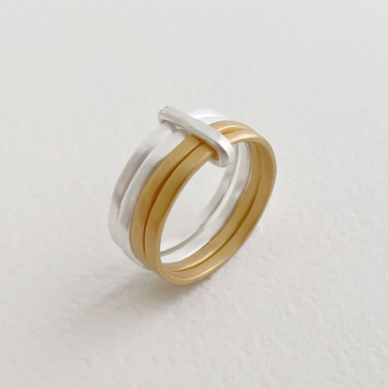 sophie 4mix ring gold silver