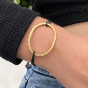 justine nylon bracelet lady gold