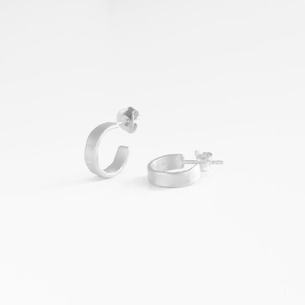 bretagne small hoop earrings silver