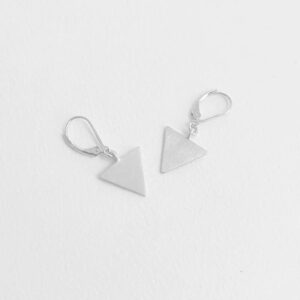 Bermuda triangle earrings silver