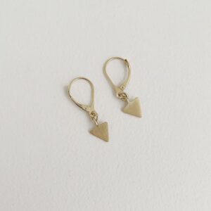 Bermuda small triangle earrings gold