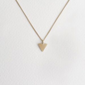 Bermuda small triangle necklace gold